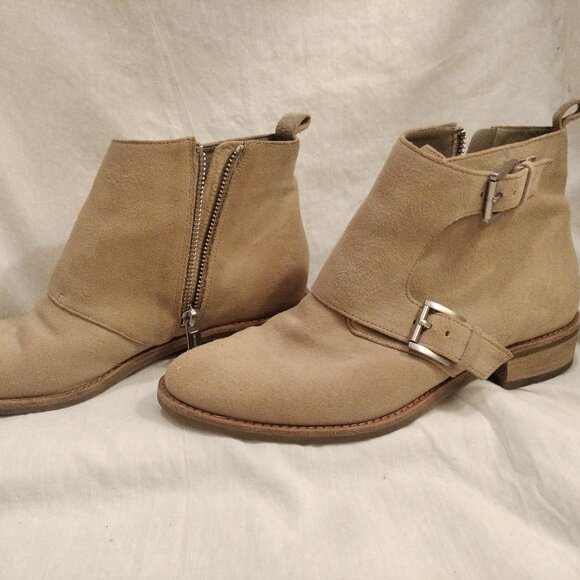 Michael Kors Adams Monk Strap Booties: Suede - Picture 5 of 13